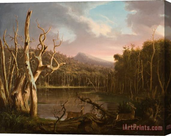 Thomas Cole Lake with Dead Trees Stretched Canvas Painting / Canvas Art