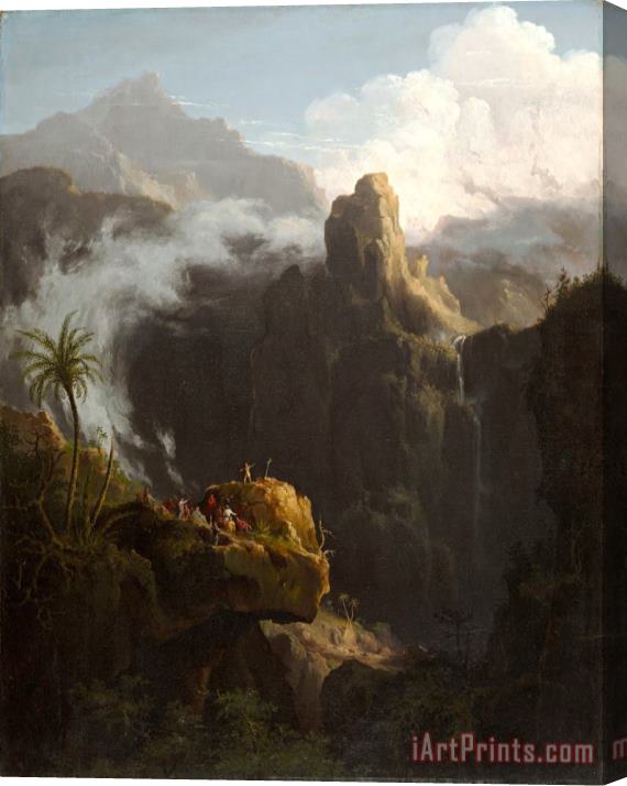 Thomas Cole Landscape, Composition, St. John in The Wilderness Stretched Canvas Print / Canvas Art
