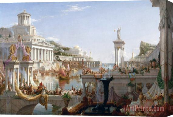 Thomas Cole The Course of Empire Consummation Stretched Canvas Painting / Canvas Art