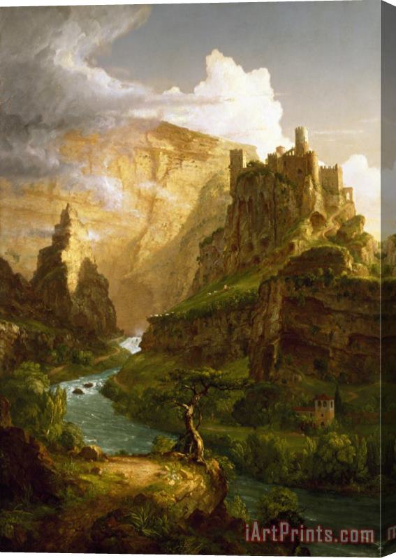 Thomas Cole The Fountain of Vaucluse Stretched Canvas Painting / Canvas Art
