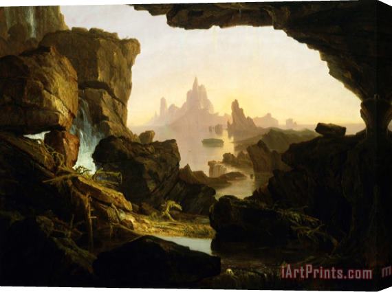 Thomas Cole The Subsiding of The Waters of The Deluge Stretched Canvas Painting / Canvas Art