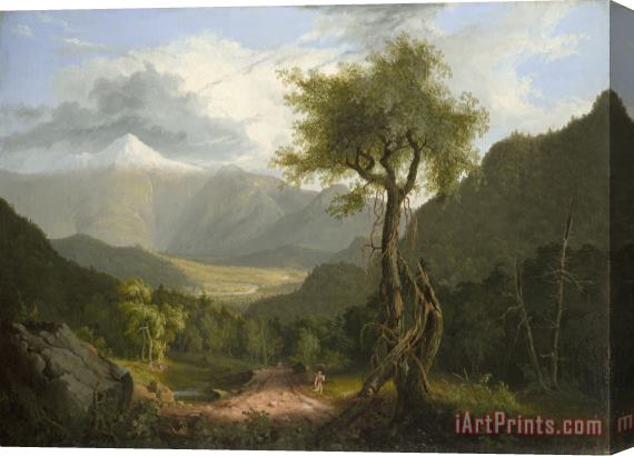 Thomas Cole View in The White Mountains Stretched Canvas Print / Canvas Art