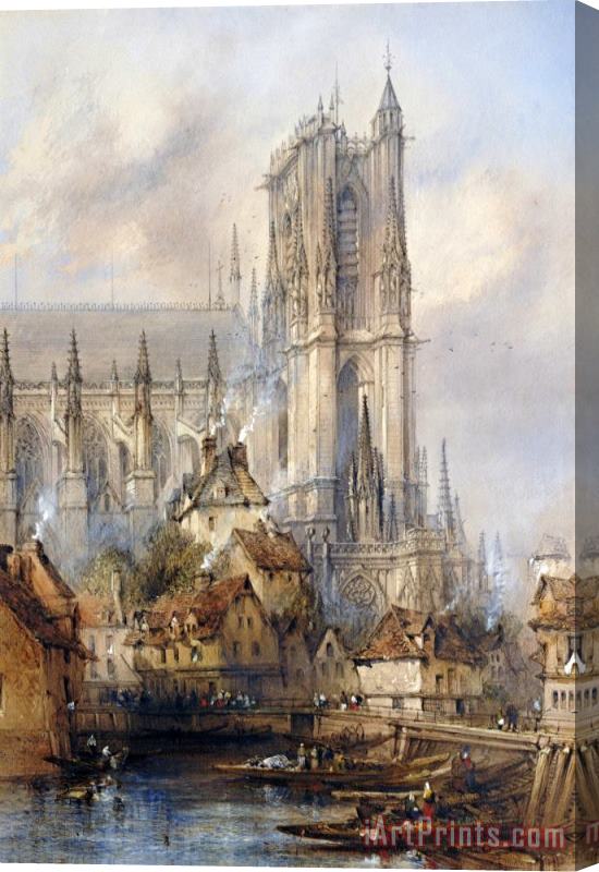 Thomas Colman Dibdin Amiens Cathedral Stretched Canvas Print / Canvas Art