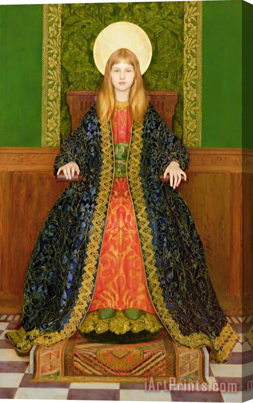 Thomas Cooper Gotch The Child Enthroned Stretched Canvas Painting / Canvas Art