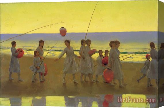 Thomas Cooper Gotch The Sand Bar Stretched Canvas Painting / Canvas Art