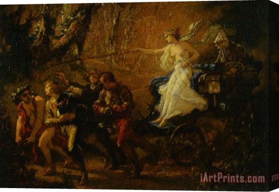 Thomas Couture Study for The Thorny Path Stretched Canvas Print / Canvas Art