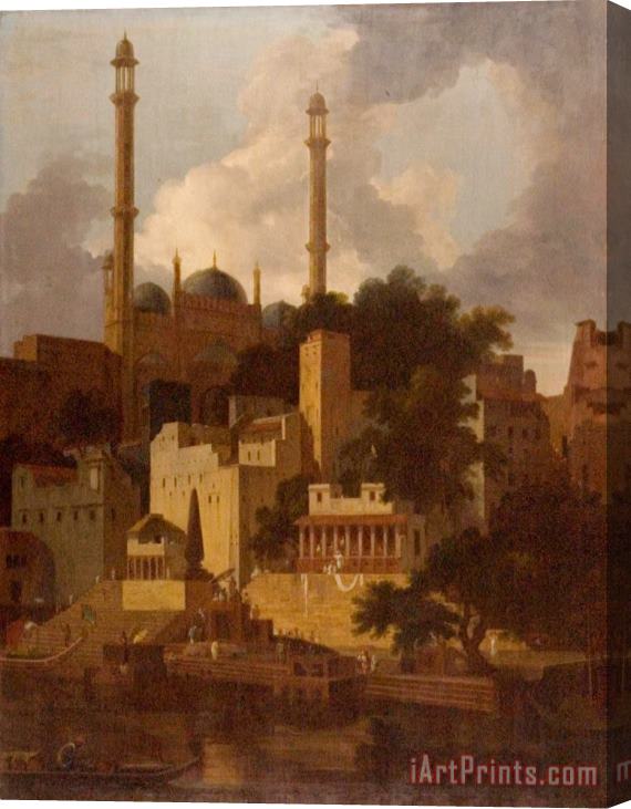 Thomas Daniell Aurangzeb's Mosque Stretched Canvas Print / Canvas Art
