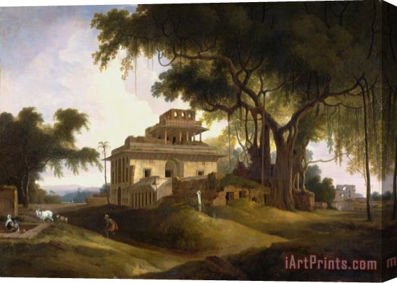 Thomas Daniell Ruins of The Naurattan, Sasaram, Bihar Stretched Canvas Print / Canvas Art