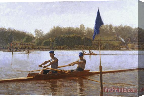 Thomas Eakins Biglen Brothers Turning The Stake Stretched Canvas Painting / Canvas Art