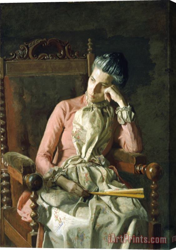Thomas Eakins Miss Amelia Van Buren Stretched Canvas Print / Canvas Art