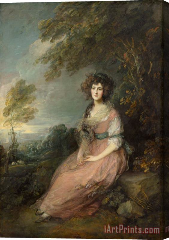 Thomas Gainsborough Mrs Richard Brinsley Sheridan Stretched Canvas Print / Canvas Art
