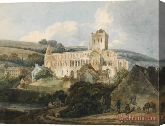Thomas Girtin Jedburgh Abbey From The South East Stretched Canvas Print / Canvas Art