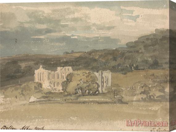 Thomas Girtin Rievaulx Abbey, Yorkshire Stretched Canvas Painting / Canvas Art