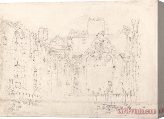 Thomas Girtin Ruins of Savoy Palace Stretched Canvas Print / Canvas Art