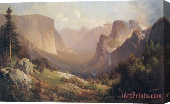 Thomas Hill View of Yosemite Valley Stretched Canvas Print / Canvas Art