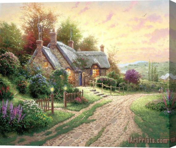 Thomas Kinkade A Peaceful Time II Stretched Canvas Painting / Canvas Art