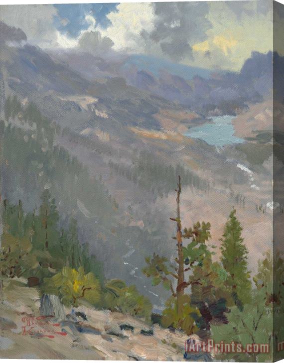 Thomas Kinkade High Country Vista Stretched Canvas Print / Canvas Art