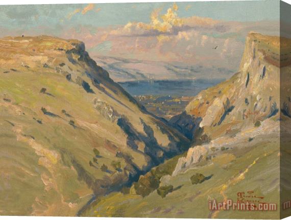 Thomas Kinkade Mount Arbel Stretched Canvas Print / Canvas Art