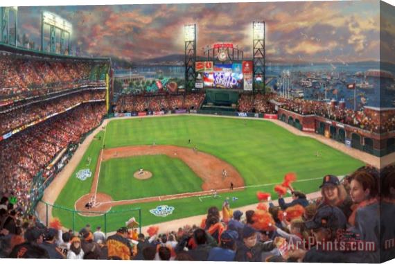 Thomas Kinkade San Francisco Giants, It's Our Time Stretched Canvas Print / Canvas Art