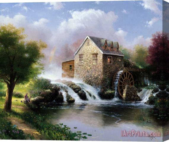 Thomas Kinkade The Blessings of Summer Stretched Canvas Painting / Canvas Art