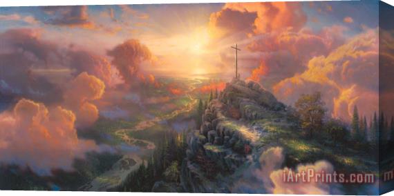 Thomas Kinkade The Cross Stretched Canvas Painting / Canvas Art