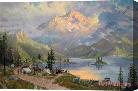Thomas Kinkade The Edge of The Wilderness Stretched Canvas Painting / Canvas Art