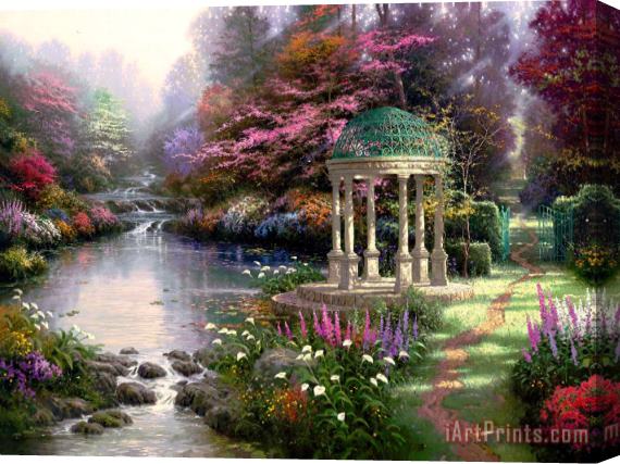 Thomas Kinkade The Garden of Prayer Stretched Canvas Painting / Canvas Art