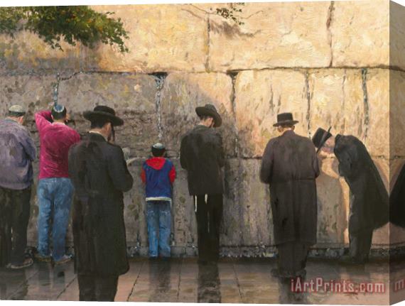 Thomas Kinkade The Wailing Wall, Jerusalem Stretched Canvas Print / Canvas Art
