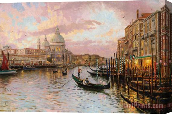 Thomas Kinkade Venice Stretched Canvas Print / Canvas Art