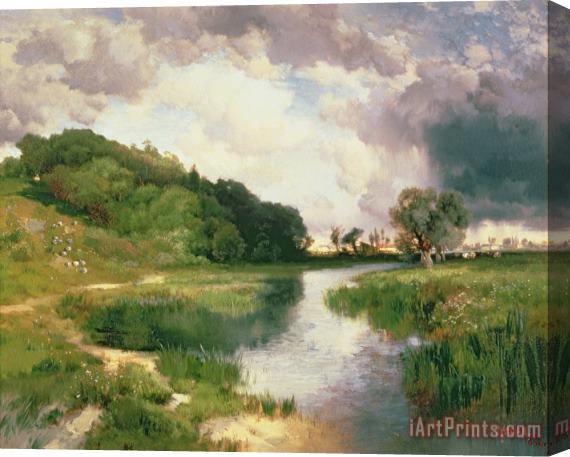Thomas Moran Approaching Storm Stretched Canvas Painting / Canvas Art