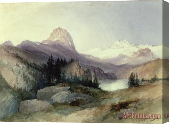 Thomas Moran In the Bighorn Mountains Stretched Canvas Painting / Canvas Art
