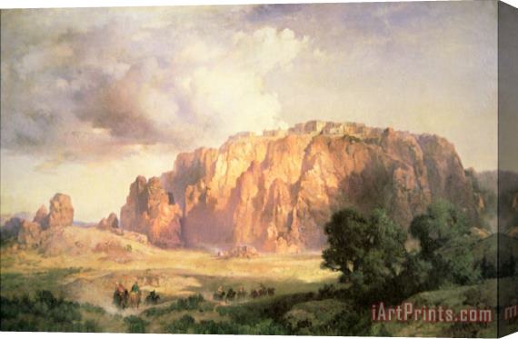 Thomas Moran The Pueblo of Acoma in New Mexico Stretched Canvas Print / Canvas Art
