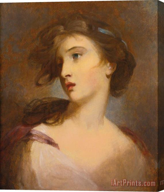 Thomas Sully Portrait of a Young Woman Stretched Canvas Painting / Canvas Art
