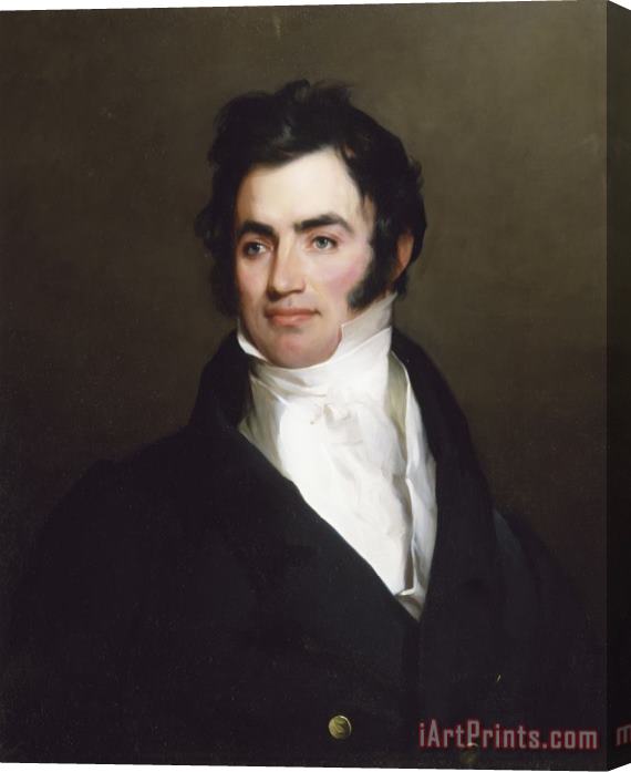 Thomas Sully Portrait of Benjamin Tevis Stretched Canvas Print / Canvas Art