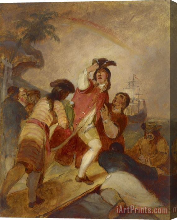 Thomas Sully Robinson Crusoe And His Man Friday Leave The Island Stretched Canvas Painting / Canvas Art