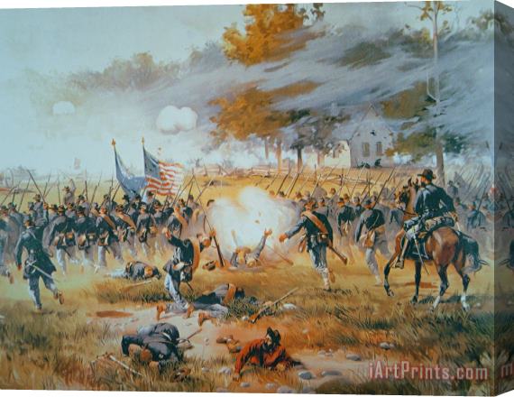 Thure de Thulstrup The Battle of Antietam Stretched Canvas Painting / Canvas Art