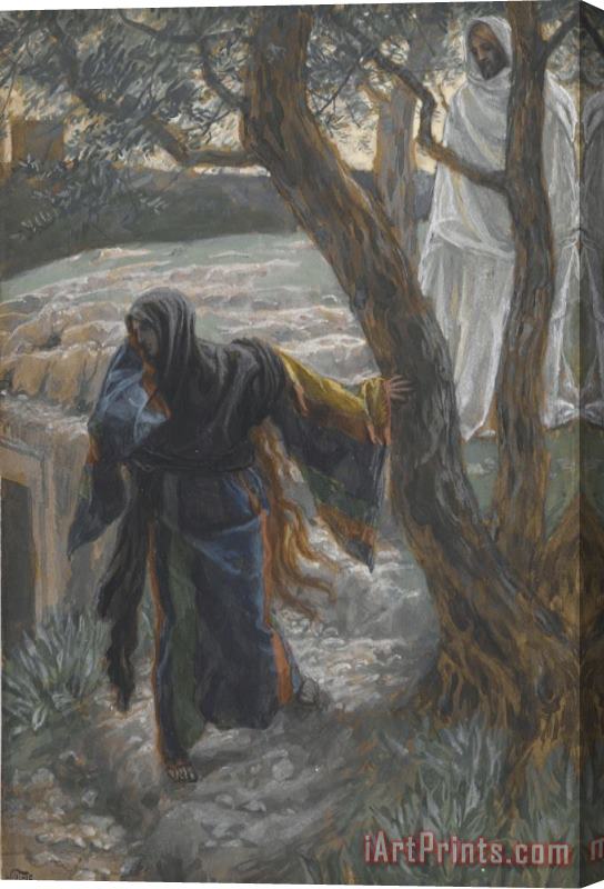 Tissot Jesus Appears to Mary Magdalene Stretched Canvas Print / Canvas Art