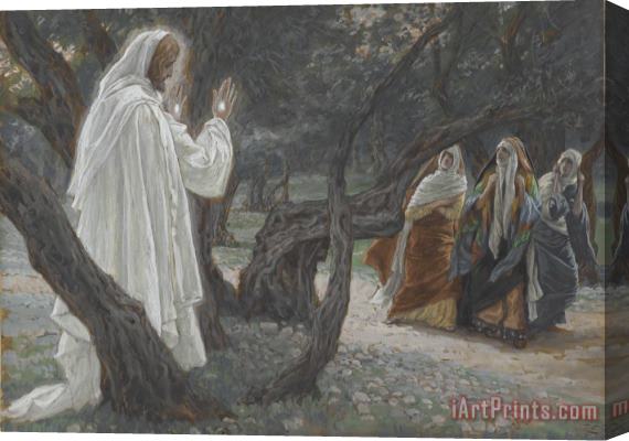 Tissot Jesus Appears to the Holy Women Stretched Canvas Painting / Canvas Art