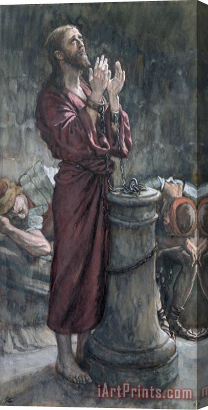 Tissot Jesus in Prison Stretched Canvas Print / Canvas Art