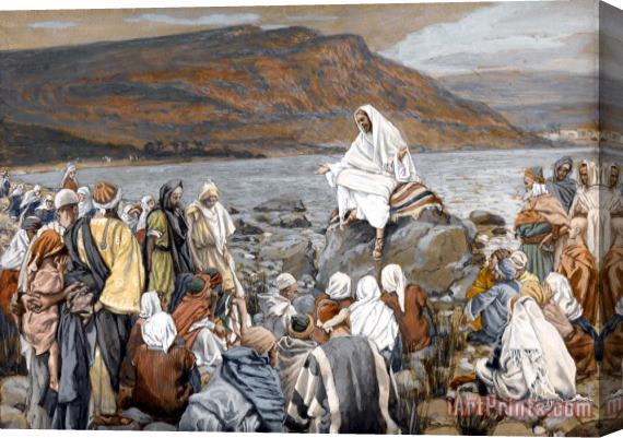 Tissot Jesus Preaching Stretched Canvas Painting / Canvas Art