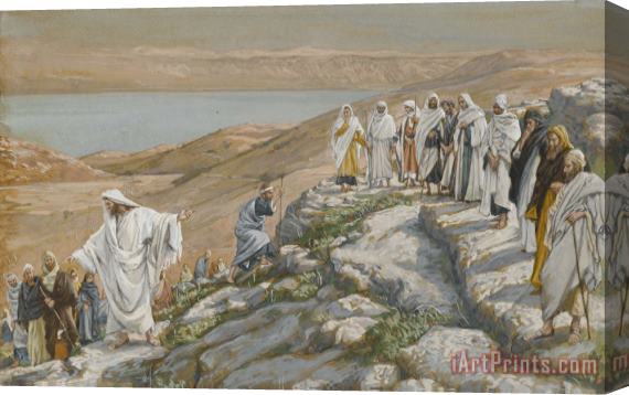 Tissot Ordaining of the Twelve Apostles Stretched Canvas Painting / Canvas Art