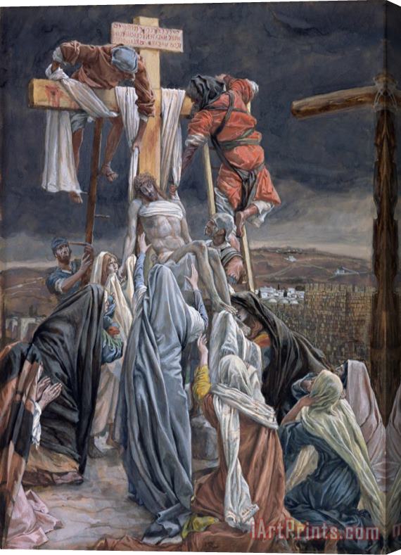 Tissot The Descent from the Cross Stretched Canvas Print / Canvas Art