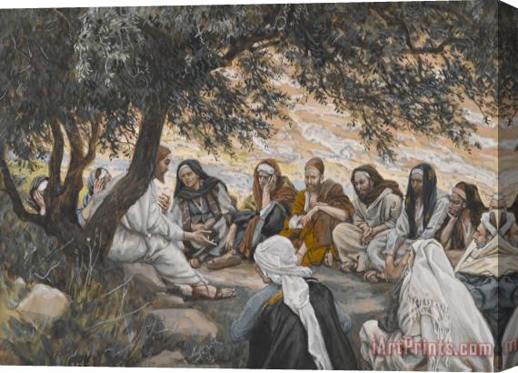 Tissot The Exhortation to the Apostles Stretched Canvas Print / Canvas Art