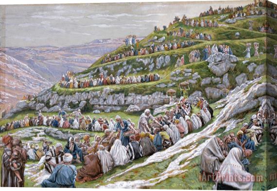 Tissot The Miracle of the Loaves and Fishes Stretched Canvas Painting / Canvas Art