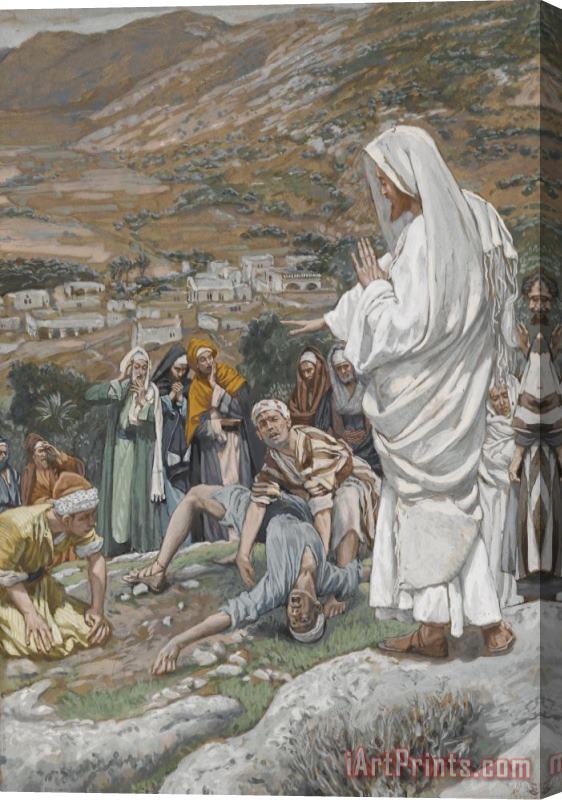 Tissot The Possessed Boy at the Foot of Mount Tabor Stretched Canvas Print / Canvas Art