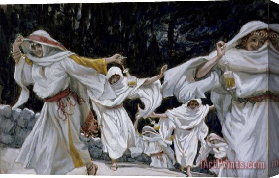 Tissot The Wise Virgins Stretched Canvas Painting / Canvas Art