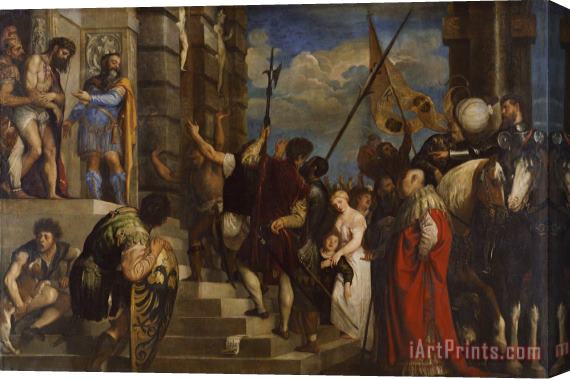 Titian Ecce Homo Stretched Canvas Painting / Canvas Art
