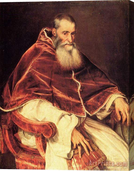 Titian Pope Paul Stretched Canvas Print / Canvas Art