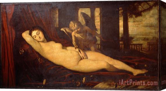 Titian Sleeping Venus Stretched Canvas Painting / Canvas Art