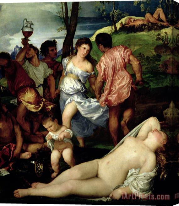Titian The Andrians Stretched Canvas Print / Canvas Art